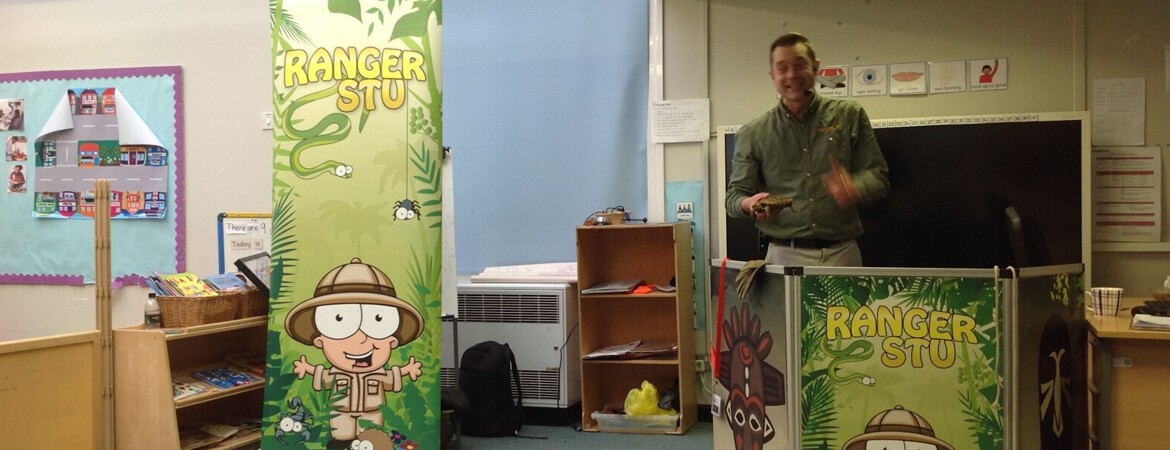 Ranger Stu's visit to Reception